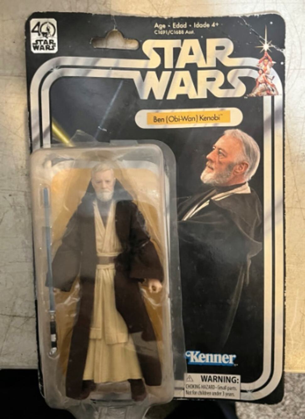 Star Wars 40th Anniversary Ben (Obi-Wan) Kenobi 6” Black Series Kenner Figure